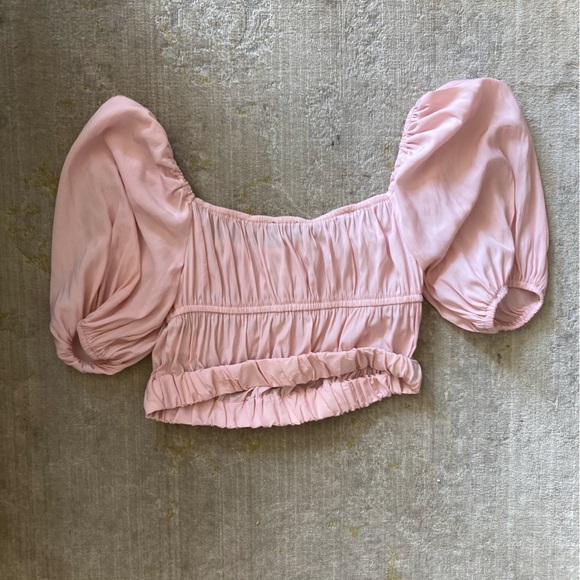 Petal Pink crop top from Revolve! - Picture 2 of 4